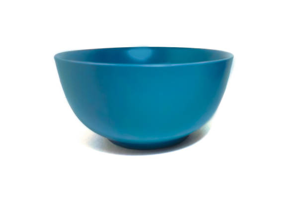 a bowl on a white background - plate ceramics pottery isolated imagens e fotografias de stock