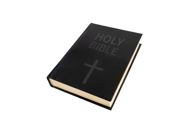 Holy Bible, isolated on white background