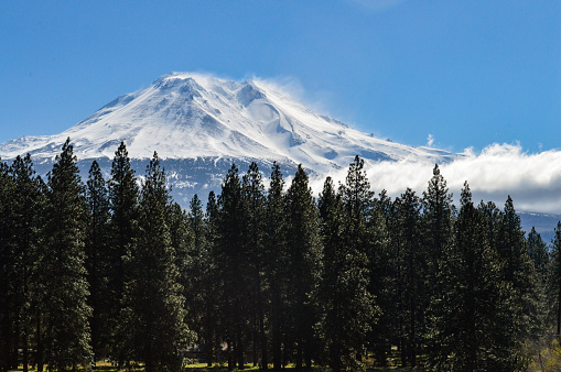 Blustery Winds and blowing snow on Mt. Shasta