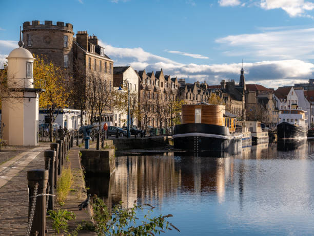 istock Popular Edinburgh scenic landmark, Leith Harbour 1351555186