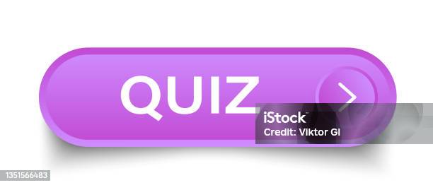 Quiz One Sticker Quiz Button Sticker Banner Rounded Glass Sign Stock Illustration ...