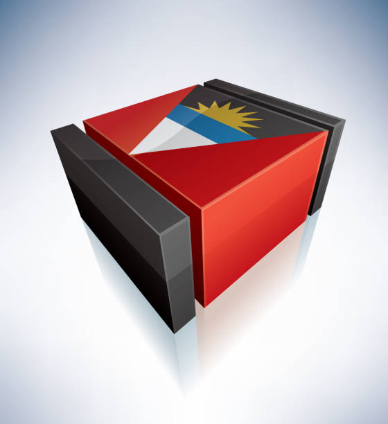 istock 3D flag of Antigua and Barbuda 135157282
