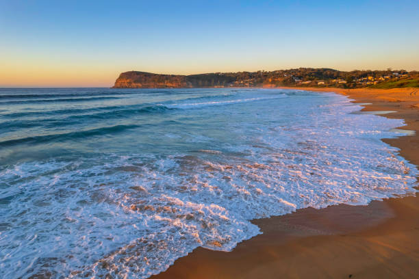 istock Surfs up aerial sunrise seascape 1351574317