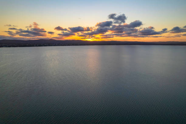 istock Sunset reflections over the lake 1351574335