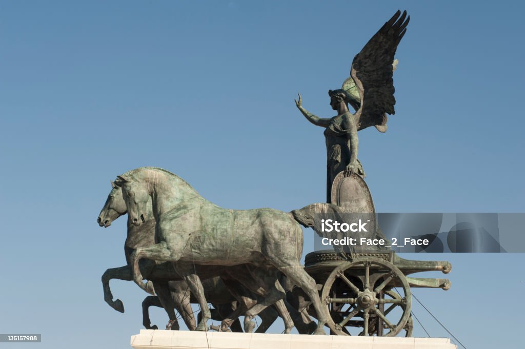 Statua di Quadriga - Foto stock royalty-free di Altare Della Patria