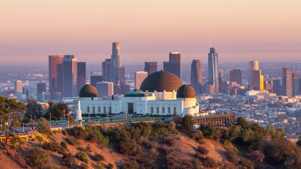 istock Griffith Observatory and Los Angeles city skyline at sunset 1351592305
