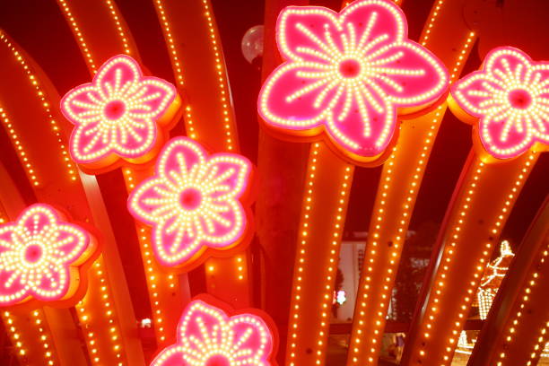 istock Blurred Defocused Lights of Flower Lights. Image Blur. 1351593933