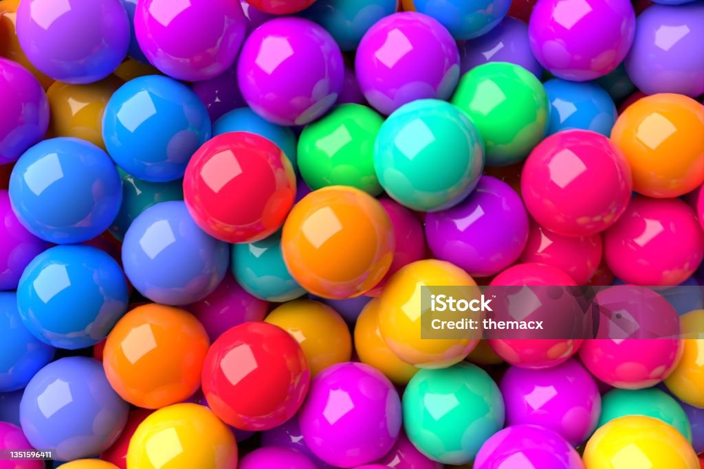 Colorful balls Candy Stock Photo