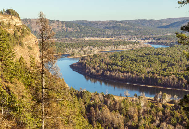 istock Nature of Siberia. Shamanskiy cliff. 1351601916