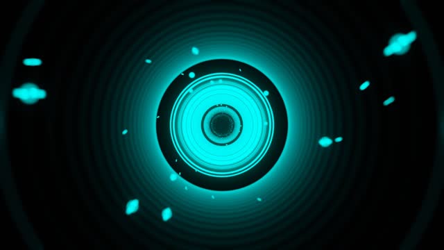 Seamlessly Looped Vj Abstract Trip To Colorful Light In Circular Endless Tunnel Background