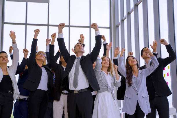 istock White collar workers are engagement and meeting. 1351627981