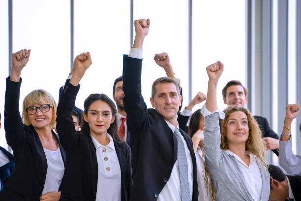 istock White collar workers are engagement and meeting. 1351627984