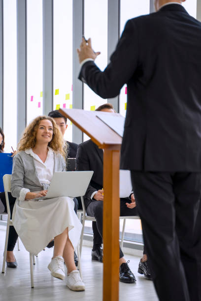 istock White collar workers are engagement and meeting. 1351628013