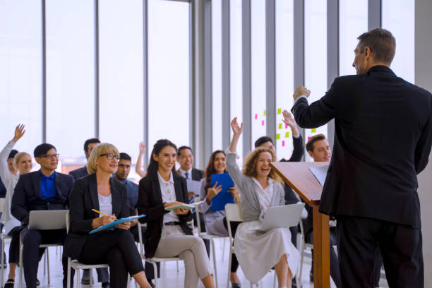 istock White collar workers are engagement and meeting. 1351628026
