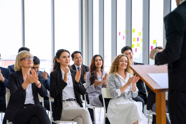 istock White collar workers are engagement and meeting. 1351628027