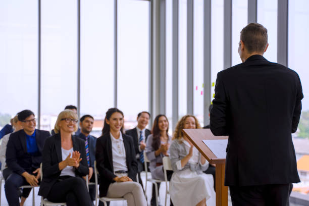 istock White collar workers are engagement and meeting. 1351628029