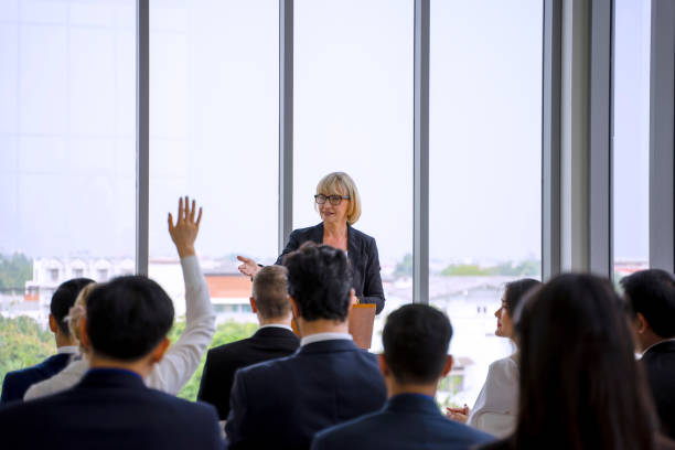 istock White collar workers are engagement and meeting. 1351628040