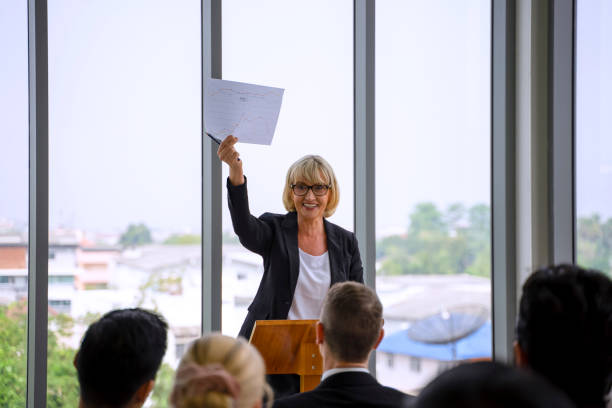 istock White collar workers are engagement and meeting. 1351628045