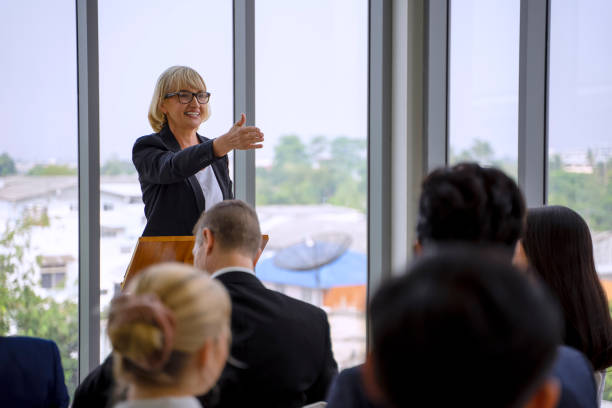 istock White collar workers are engagement and meeting. 1351628051