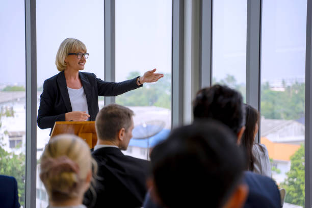 istock White collar workers are engagement and meeting. 1351628053