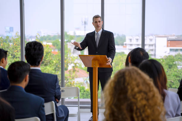 istock White collar workers are engagement and meeting. 1351628059