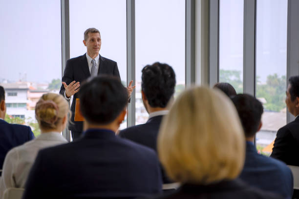 istock White collar workers are engagement and meeting. 1351628069