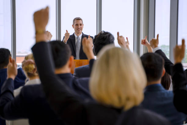 istock White collar workers are engagement and meeting. 1351628079