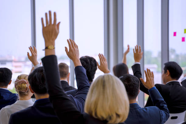 istock White collar workers are engagement and meeting. 1351628103