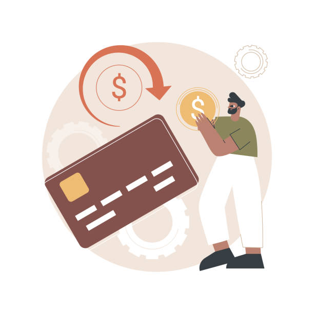 chargeback abstrakte konzept vektor illustration. - retrieval stock-grafiken, -clipart, -cartoons und -symbole