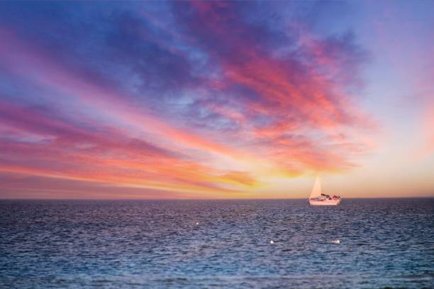 istock Sailboat on the Baltic Sea at Sunset 1351629231