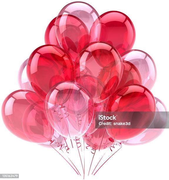 Balões De Festaderosa Romântico Decoração - Fotografias de stock e mais imagens de Amizade - Amizade, Amor, Aniversário