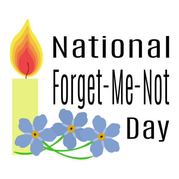 istock National Forget-Me-Not Day, Idea for poster, banner, flyer or postcard 1351647761