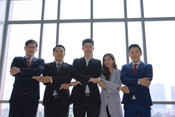 istock White collar workers engagement and meeting. 1351648139