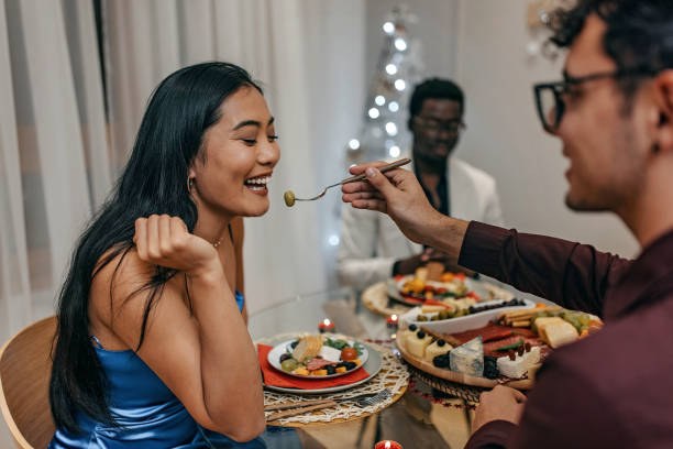 istock Food tasting for New Year dinner 1351649870