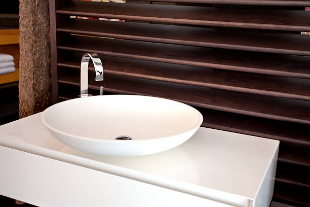 Washbasin Modern bathroom sink. bathroom sink photos stock pictures, royalty-free photos & images