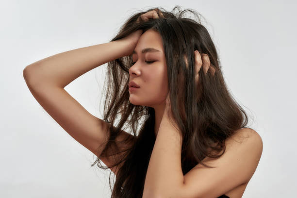 istock Millennial Asian woman model on white background 1351668330