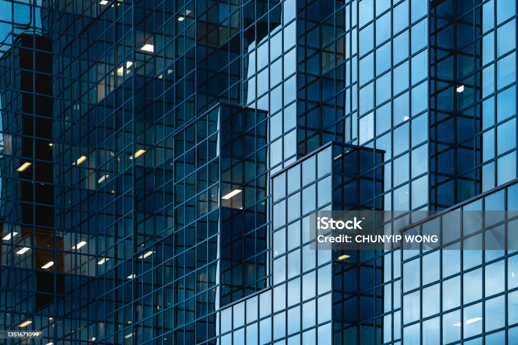 A modern office building detail Building Exterior Stock Photo