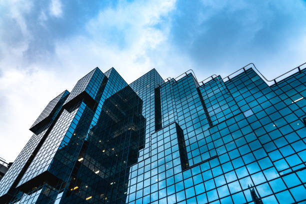 A modern office building detail