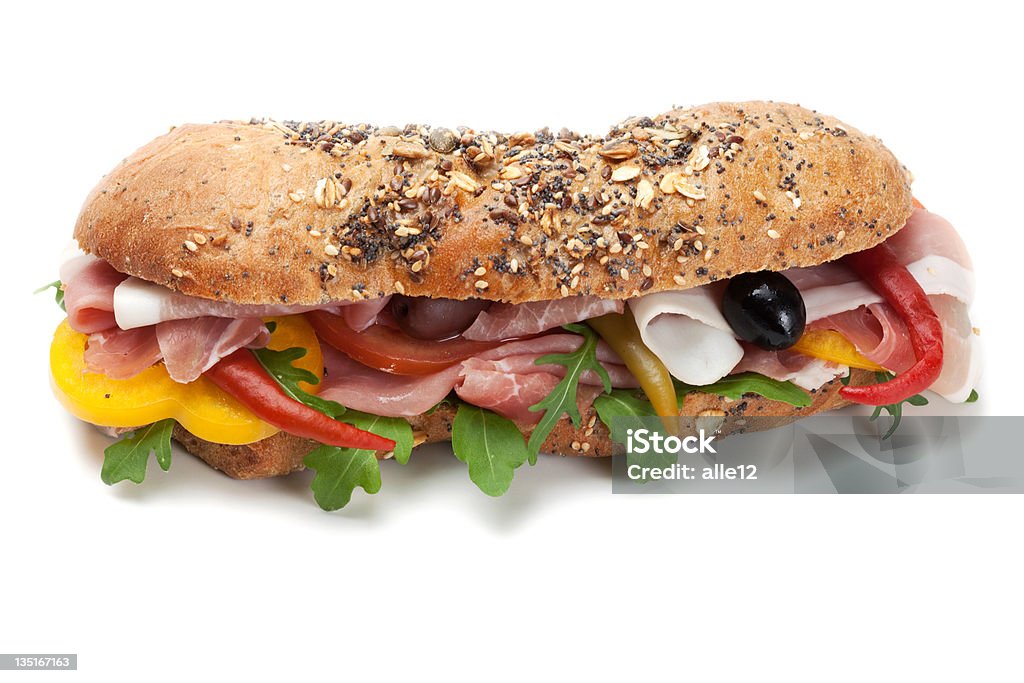 Prosciutto sándwich - Foto de stock de Alimento libre de derechos
