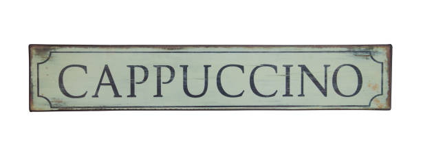 istock Vintage cappuccino sign 1351672199