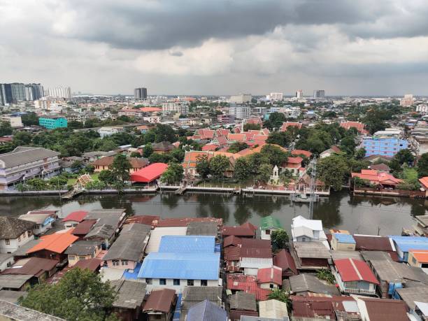 istock Top view of the city. 1351675534