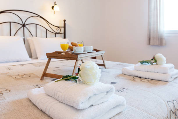 istock fresh hotel towels 1351677024