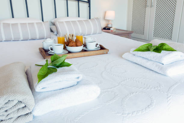 istock fresh hotel towels 1351678602