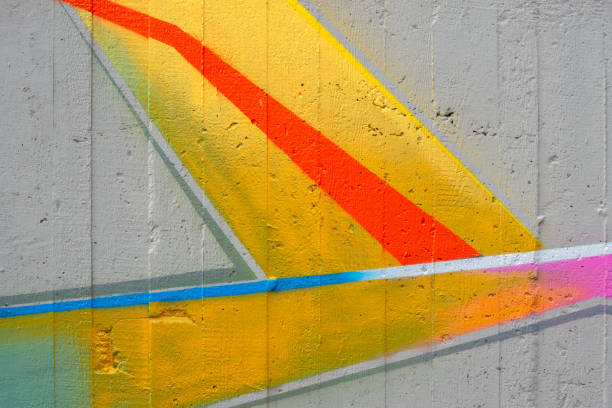 istock A concrete wall with vivid colored lines 1351680385