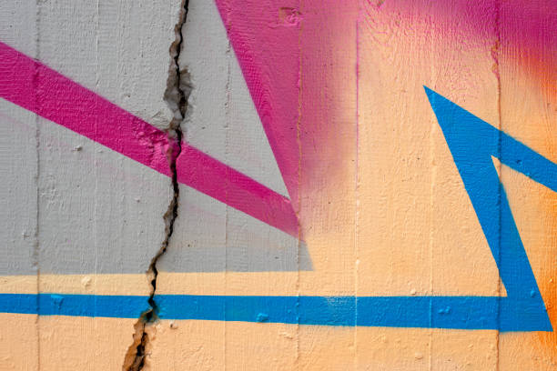 istock A concrete wall with vivid colored lines 1351680405
