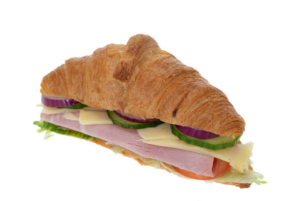 istock Croissant Club Sandwich with Ham, cheese 1351684871