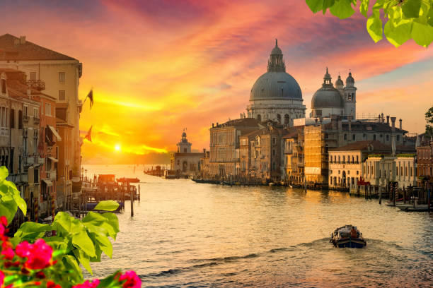 istock Sunset over Canal Grande 1351687822
