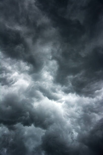 Storm clouds in the sky. stock photo