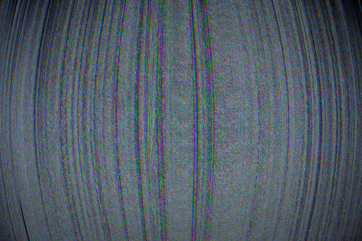 Analog glitch. CRT screen. Old TV noise. VHS grain. Damaged cathode ray tube computer. Dark RGB monitor display curve stripe pattern static distortion effect overlay.