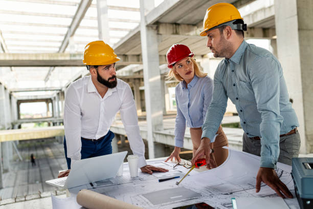 istock Civil engineers monitoring the construction works 1351691357